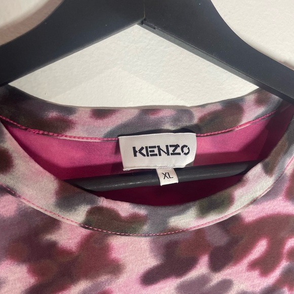 Kenzo Pink and Gray Camouflage Tee - Picture 2 of 4